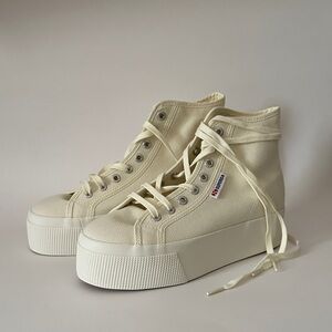 Superga Neutral Platform Sneakers